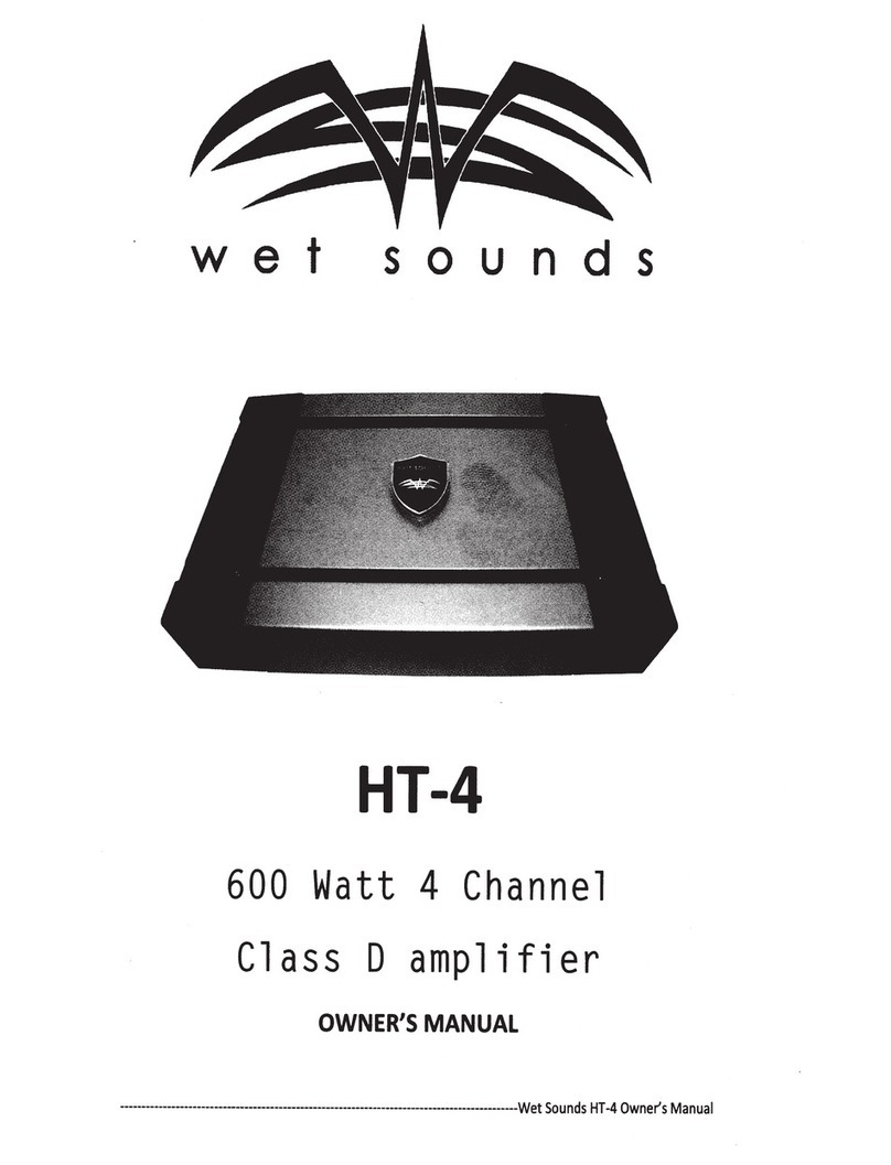 Wet Sounds HT-4 owner's manual