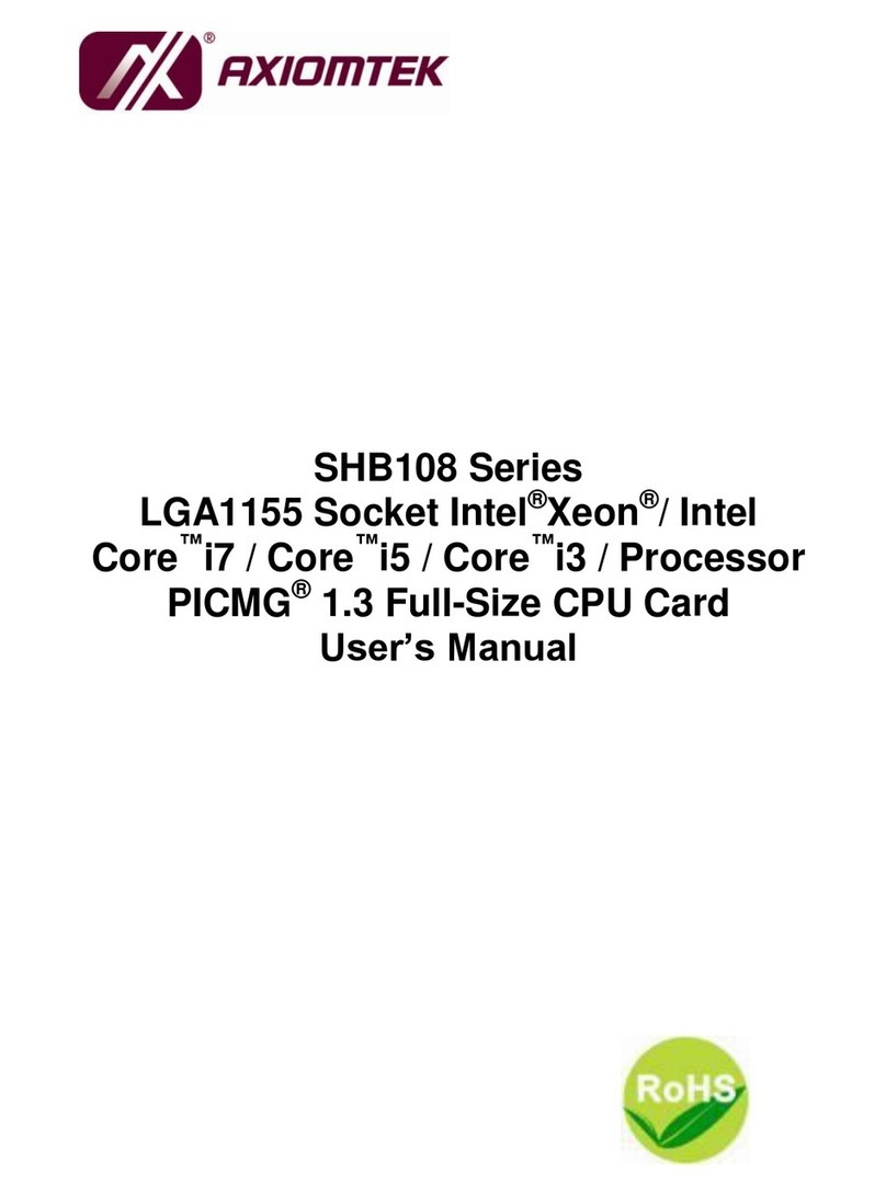 AXIOMTEK SHB108 Series user manual