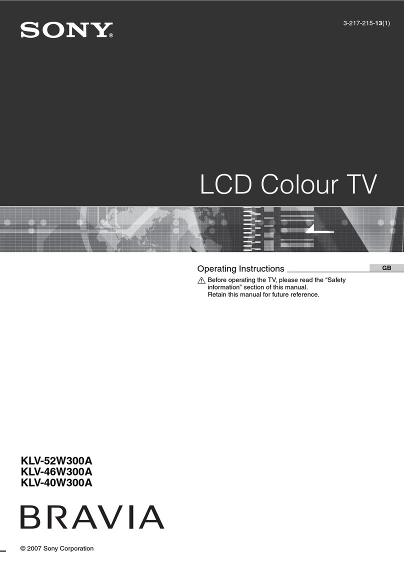 Sony KLV-52W300A User manual