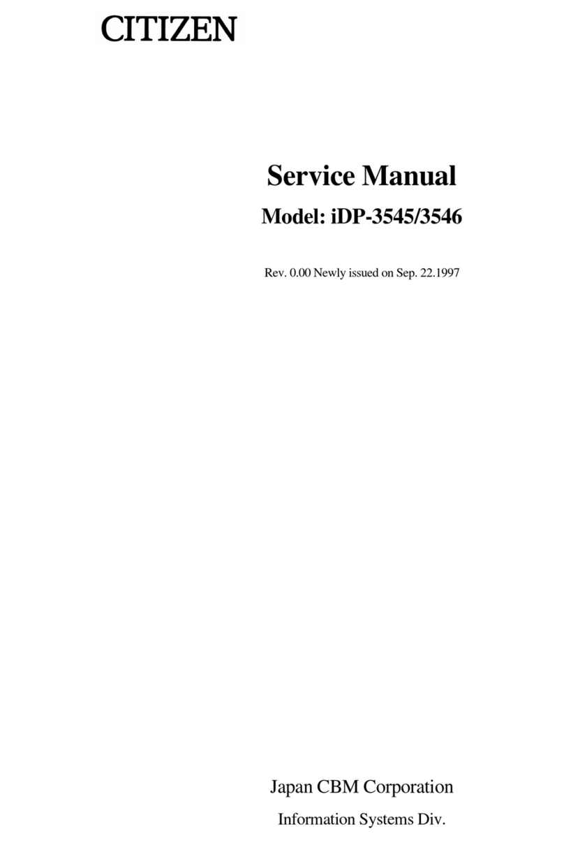 Citizen iDP-3545 Series User manual Citizen iDP-3545 Series User manual