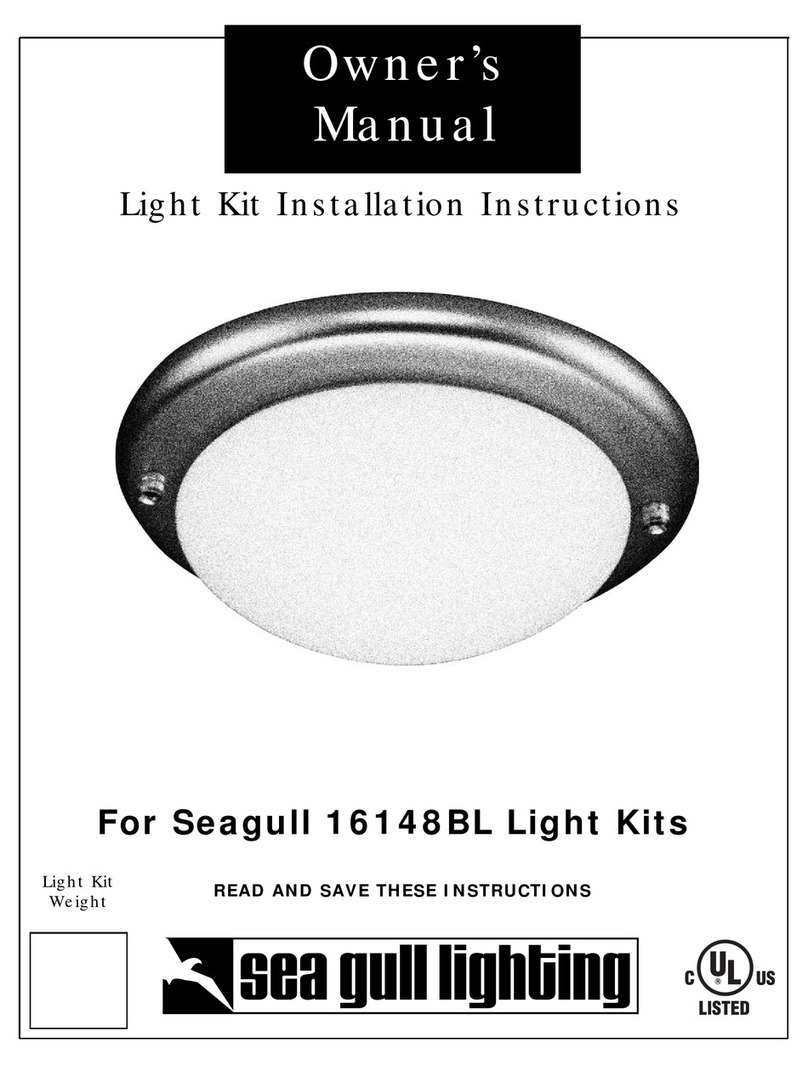 Sea gull lighting 16148BL owner's manual