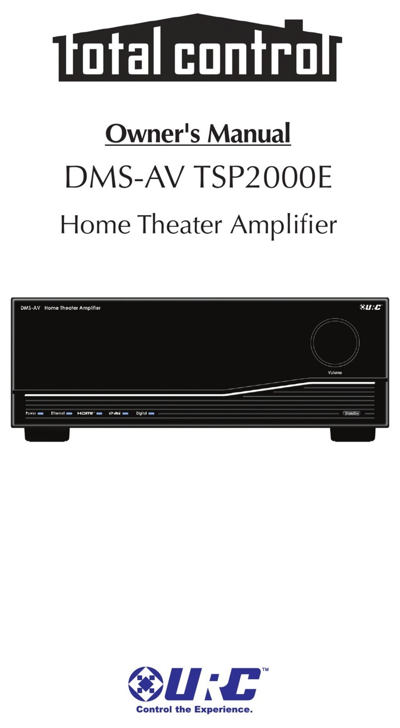 Total Control DMS-AV TSP2000E owner's manual