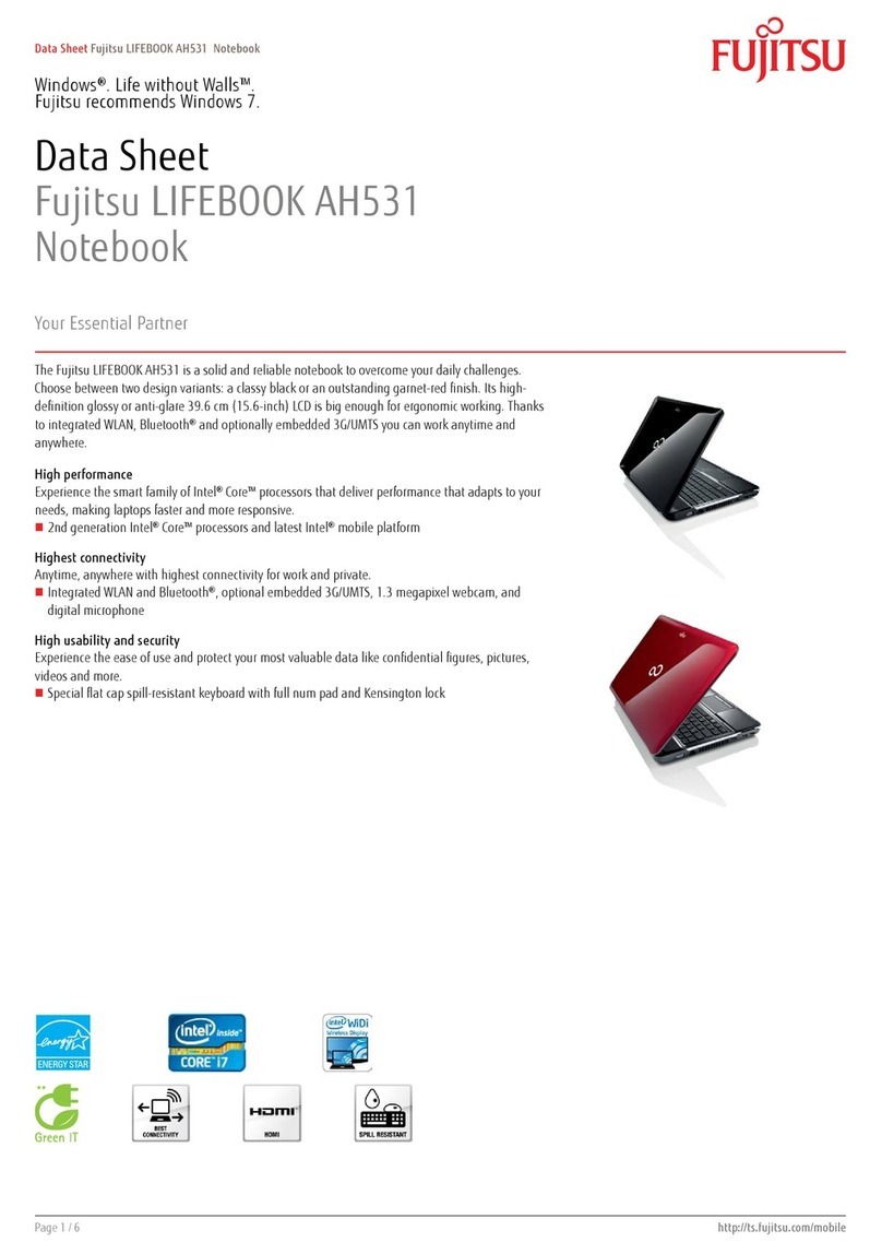 Fujitsu Lifebook AH531 User manual