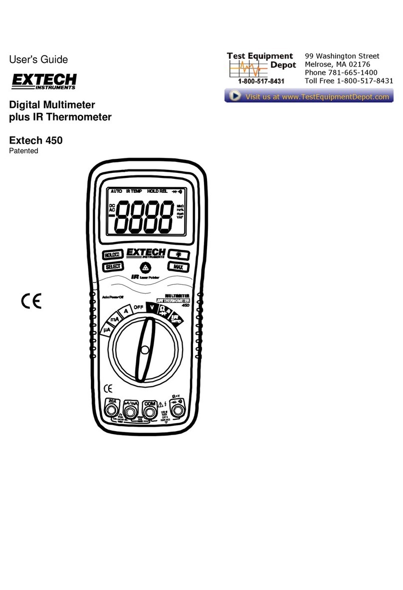 Extech Instruments 450 User manual