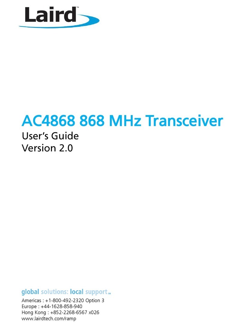 Laird AC4868 User manual Laird AC4868 User manual