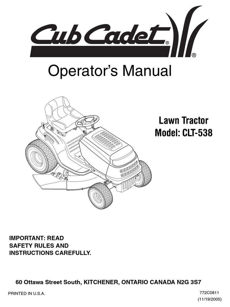 Cub Cadet CLT-538 Operator's manual