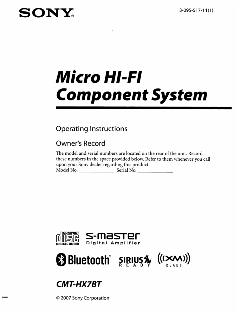 Sony CMT-HX7BT operating instructions