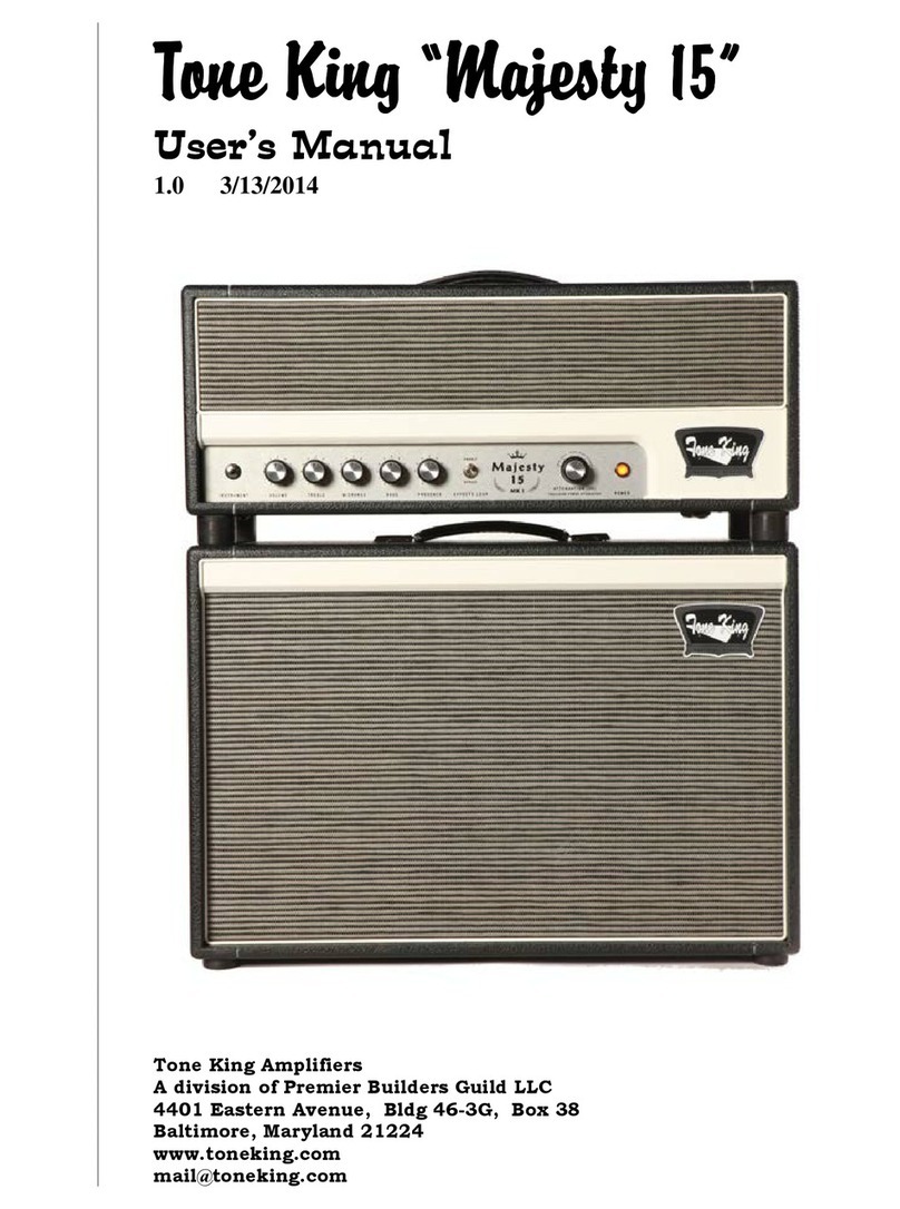 Tone King Majesty 15 user manual
