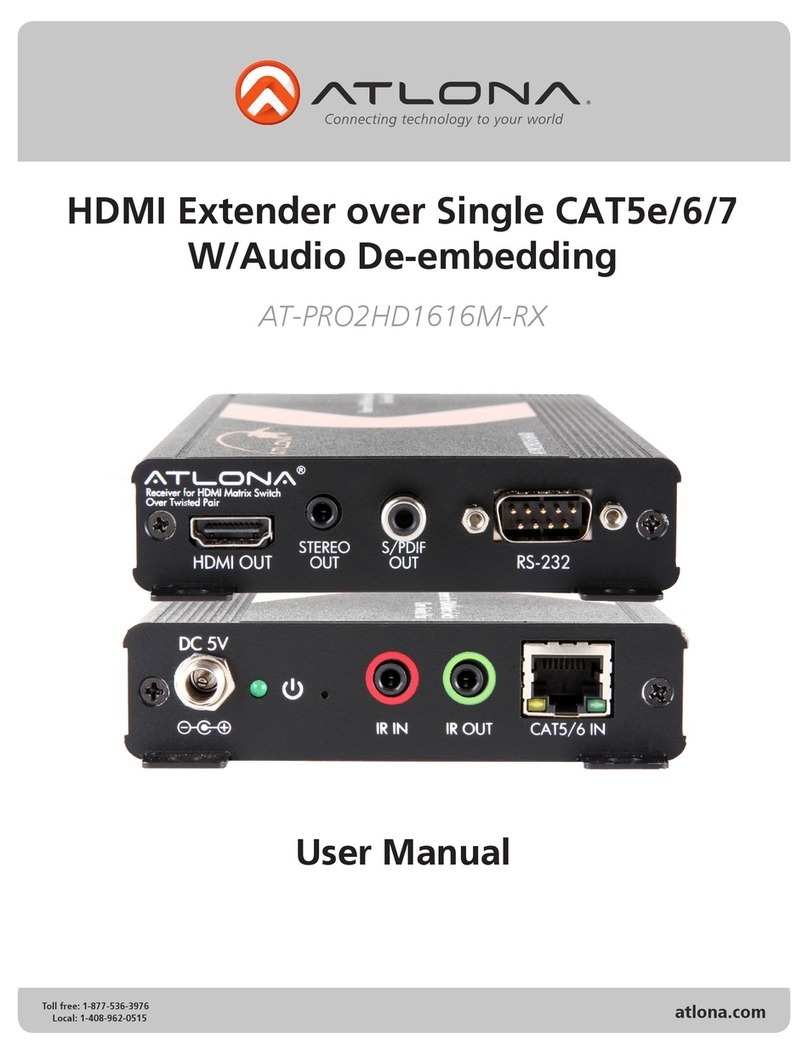 Atlona AT-PRO2HD1616M-RX user manual
