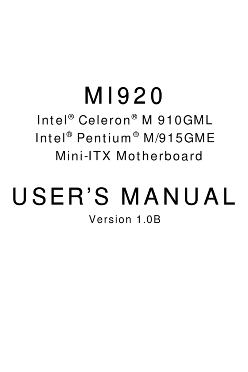 IBASE Technology MI920 User manual