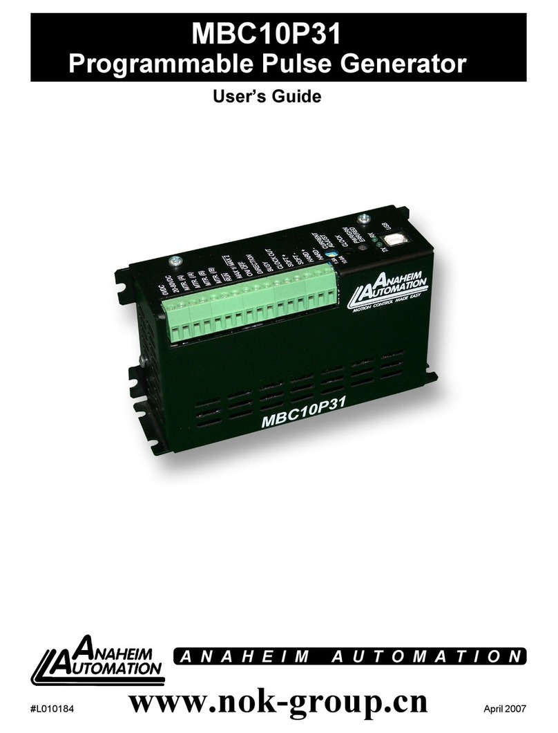 Anaheim Automation MBC10P31 user guide