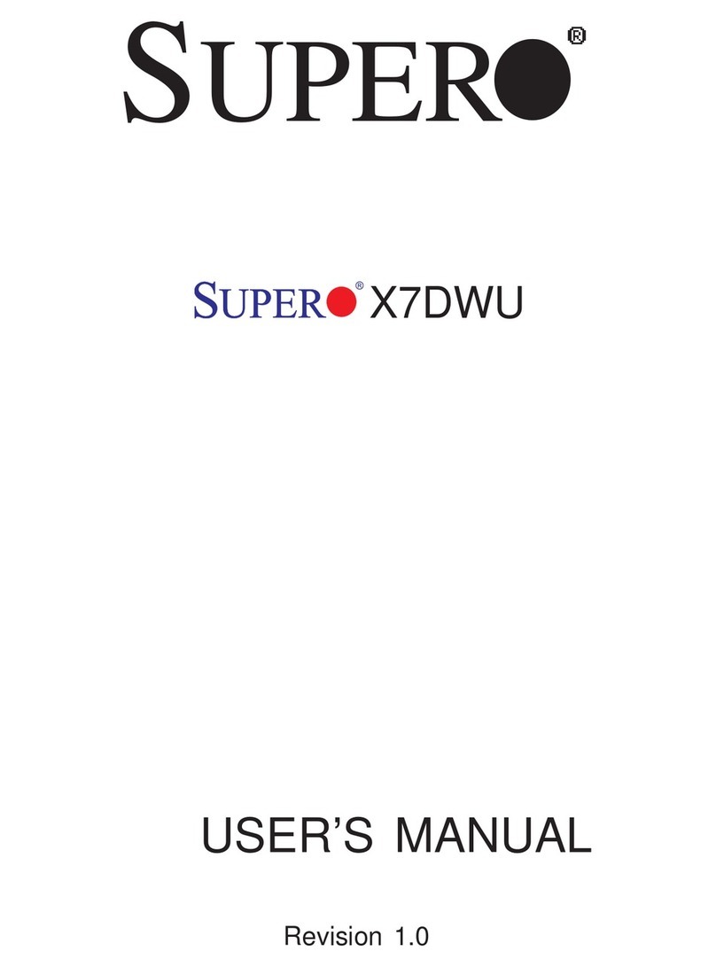 Supero X7DWU User manual Supero X7DWU User manual