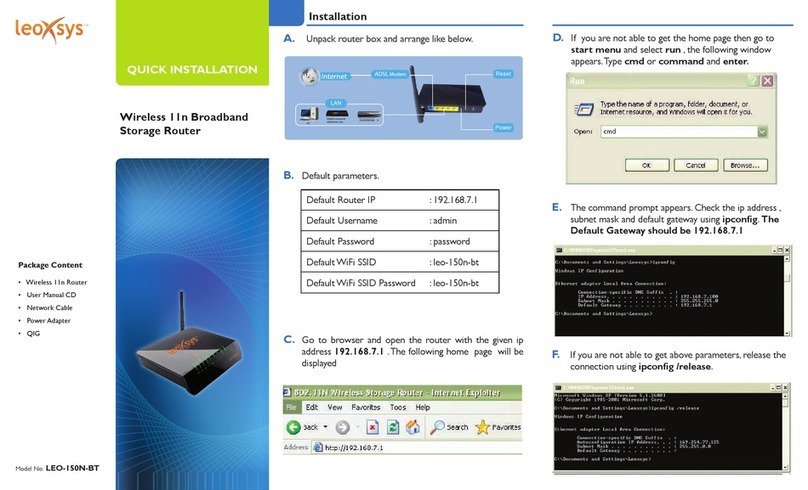 Leoxsys Networks LEO-150N-BT Original operating instructions