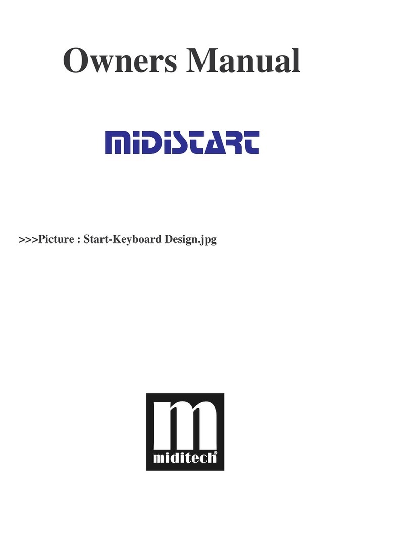Miditech MIDI controller keyboard User manual Miditech MIDI controller keyboard User manual