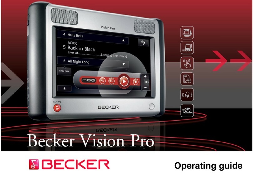 Becker VISION PRO operating guide