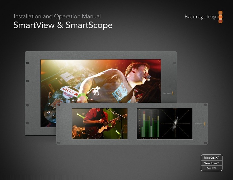 Blackmagicdesign SmartView Duo User manual Blackmagicdesign SmartView Duo User manual