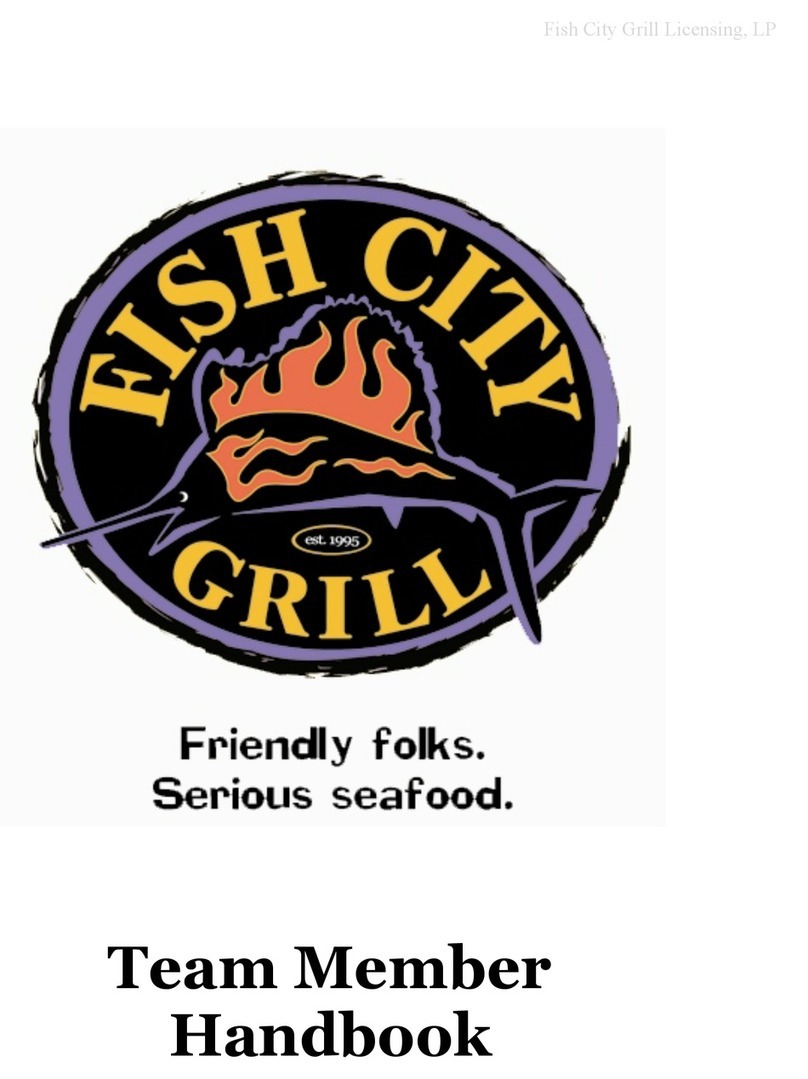 Fish City Grill Team member handbook