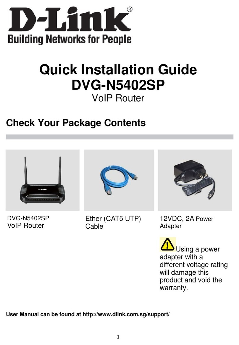D-Link DVG-N5402SP User manual