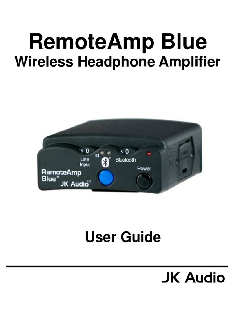 JK Audio RemoteAmp Blue User manual