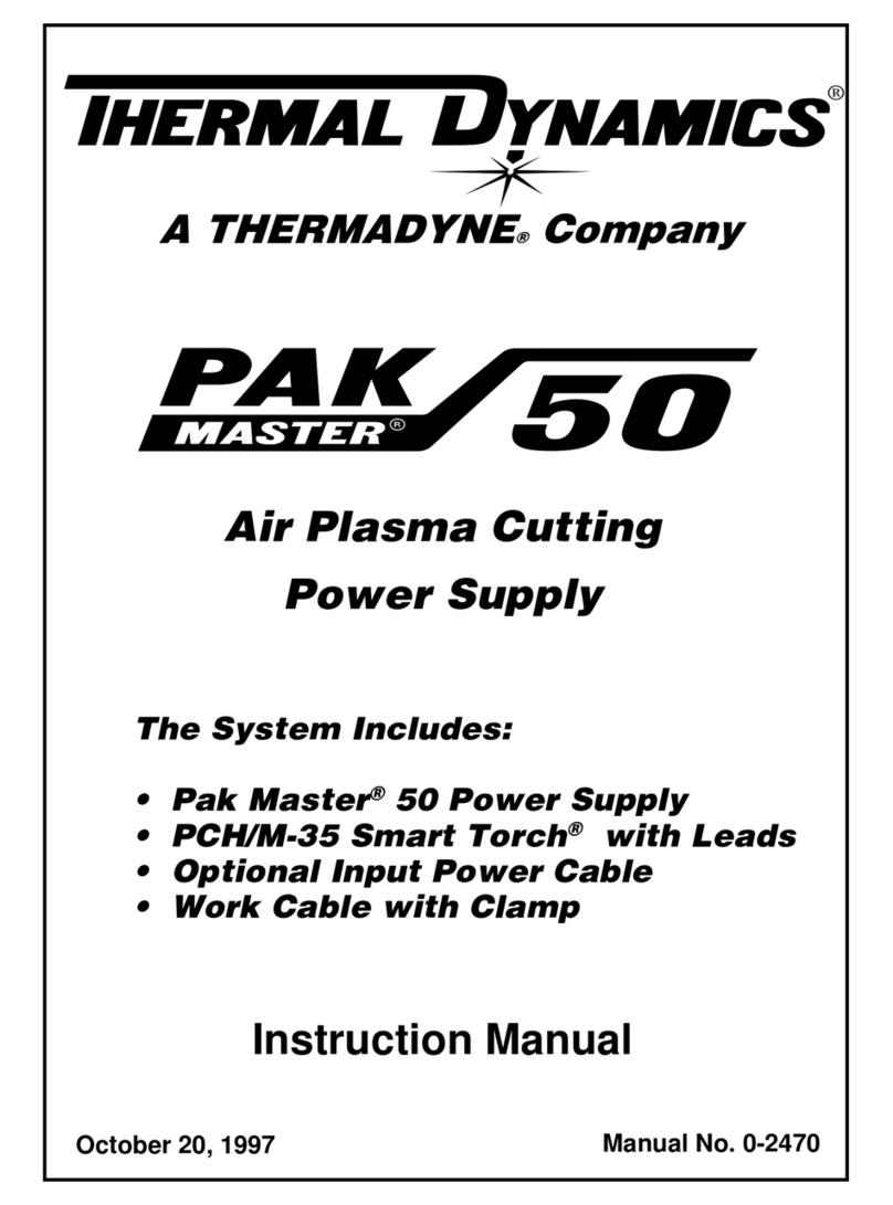 Thermal Dynamics CE CutMaster 50 instruction manual