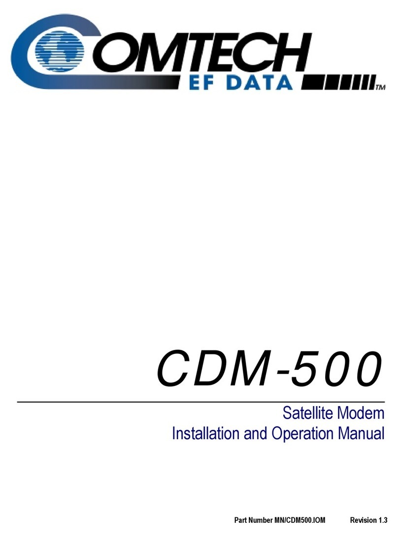 Comtech EF Data CDM-500 User manual