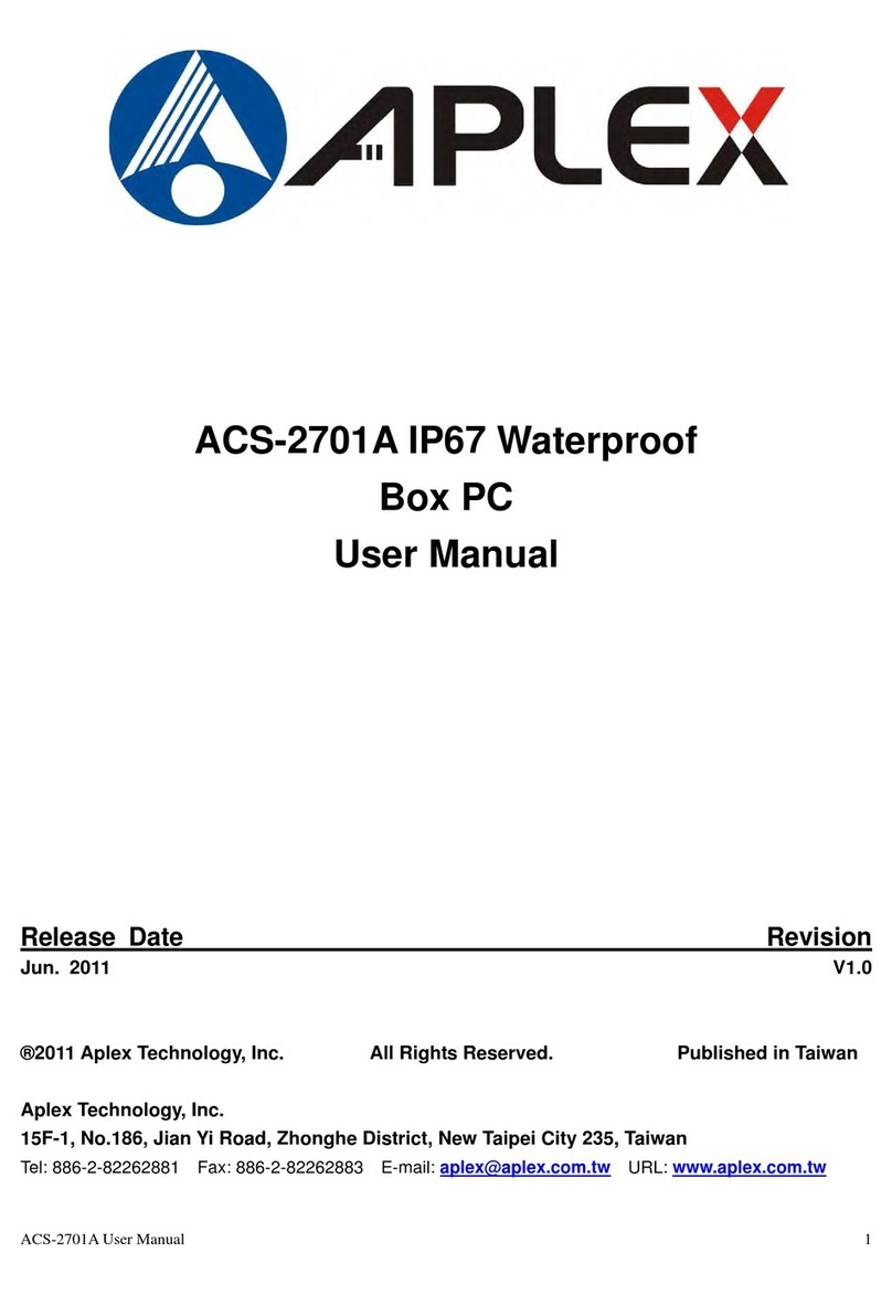 Aplex ACS-2701A IP67 user manual