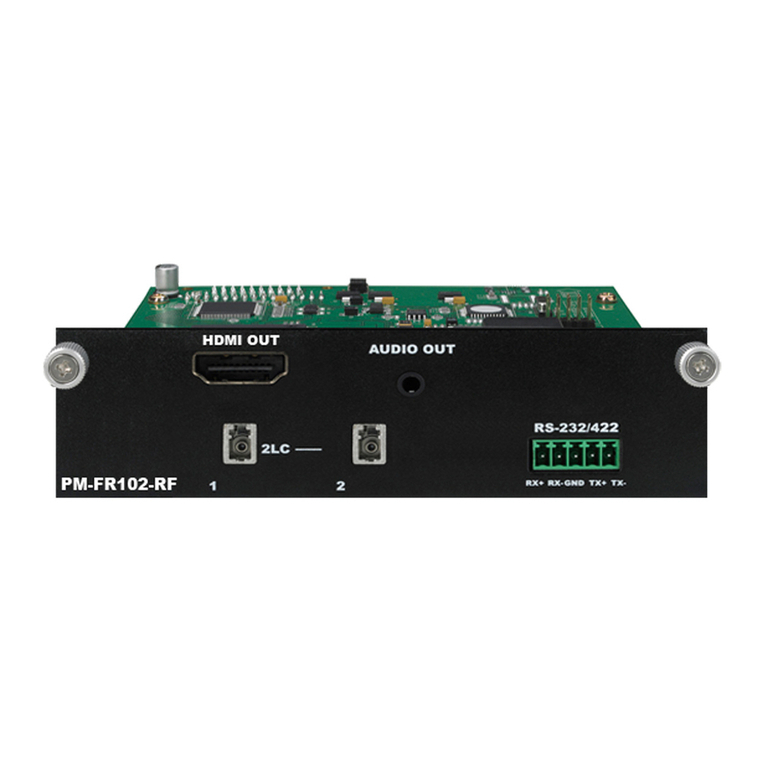 PureLink Fiber Optic Extenders User manual