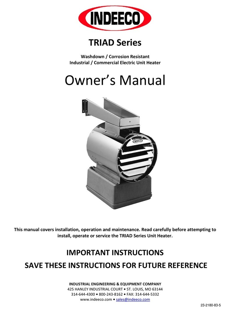 Indeeco Triad Series owner's manual