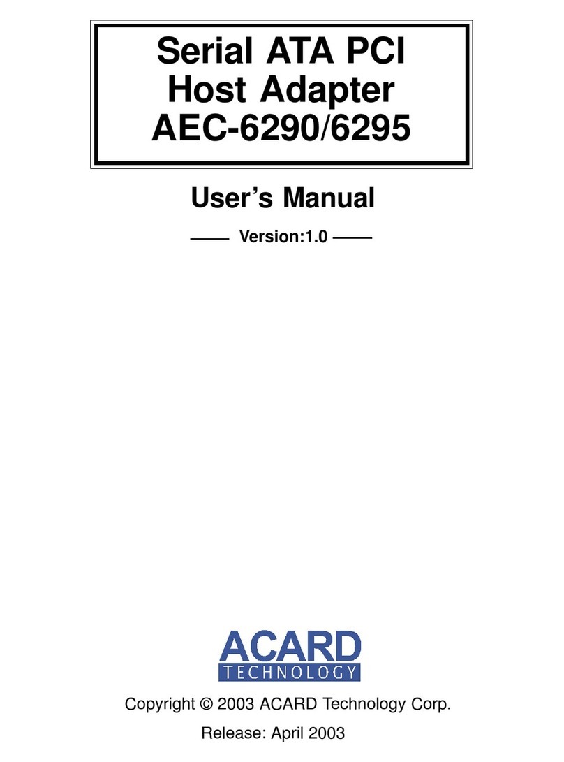 Acard AEC-6290 user manual