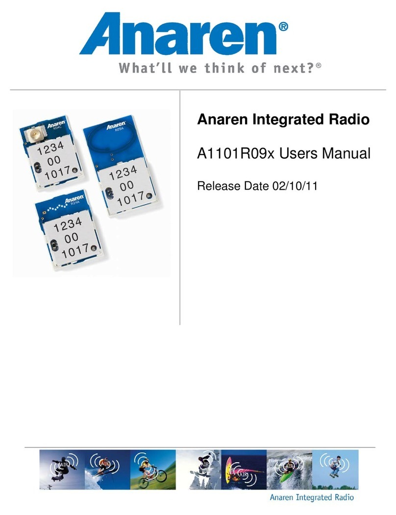Anaren A1101R09x user manual