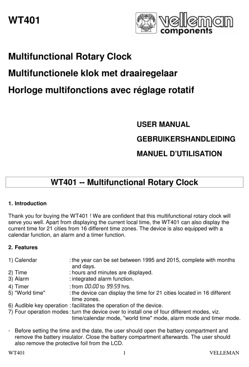 Velleman WT401 User manual