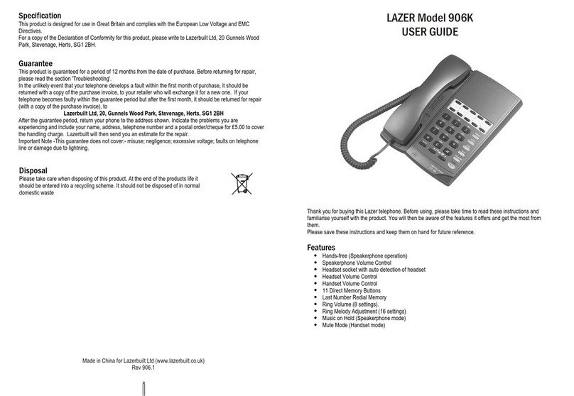 LAZER 906K user guide