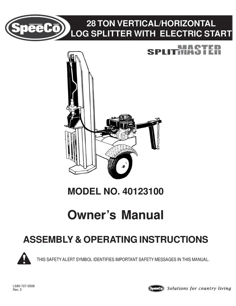 SpeeCo SplitMaster 40123100 User manual