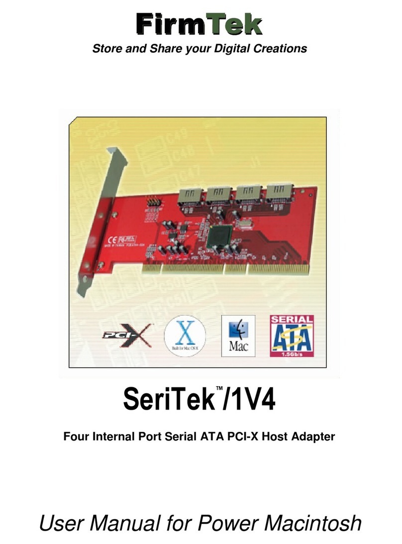 FirmTek SeriTek/1V4 User manual