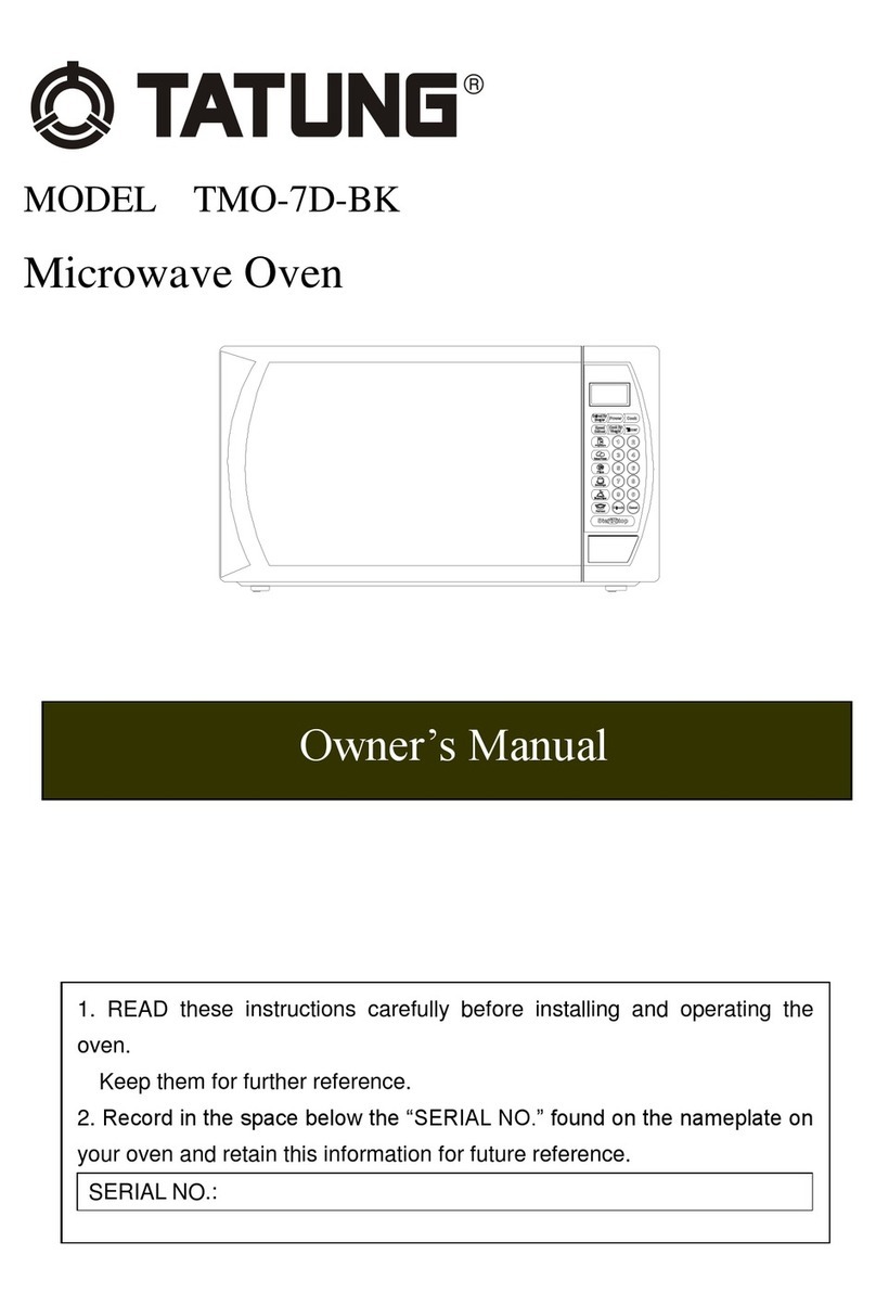 Tatung TMO-7D-BK User manual