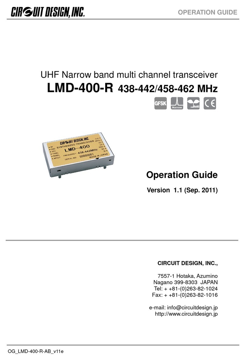 CIRCUIT DESIGN LMD-400-R User manual CIRCUIT DESIGN LMD-400-R User manual