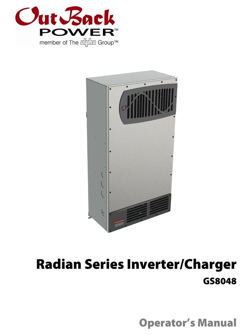 OutBack Power Technologies Radian GS8048 Operator's manual