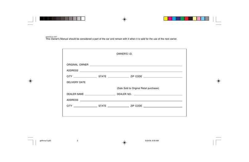 Hyundai Tiburon owner's manual