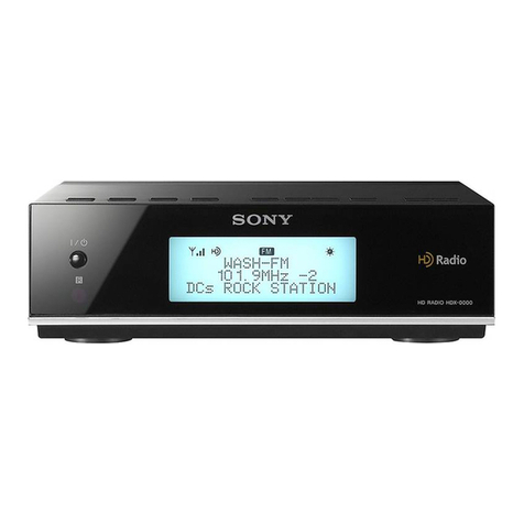 Sony XDR-Fl HD User manual Sony XDR-Fl HD User manual