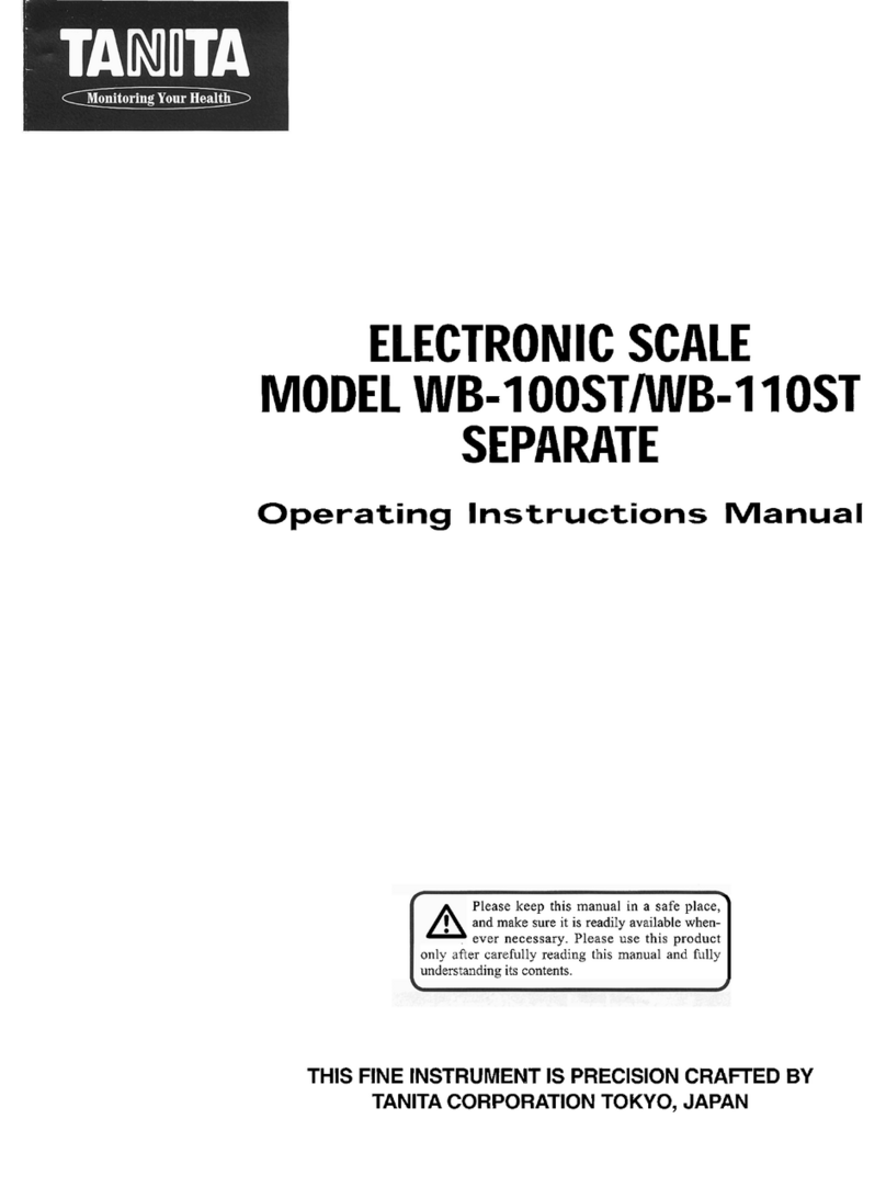 Tanita WB-100ST Operating instructions manual