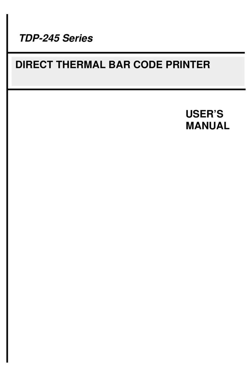 TSC TDP-245 Series User manual TSC TDP-245 Series User manual