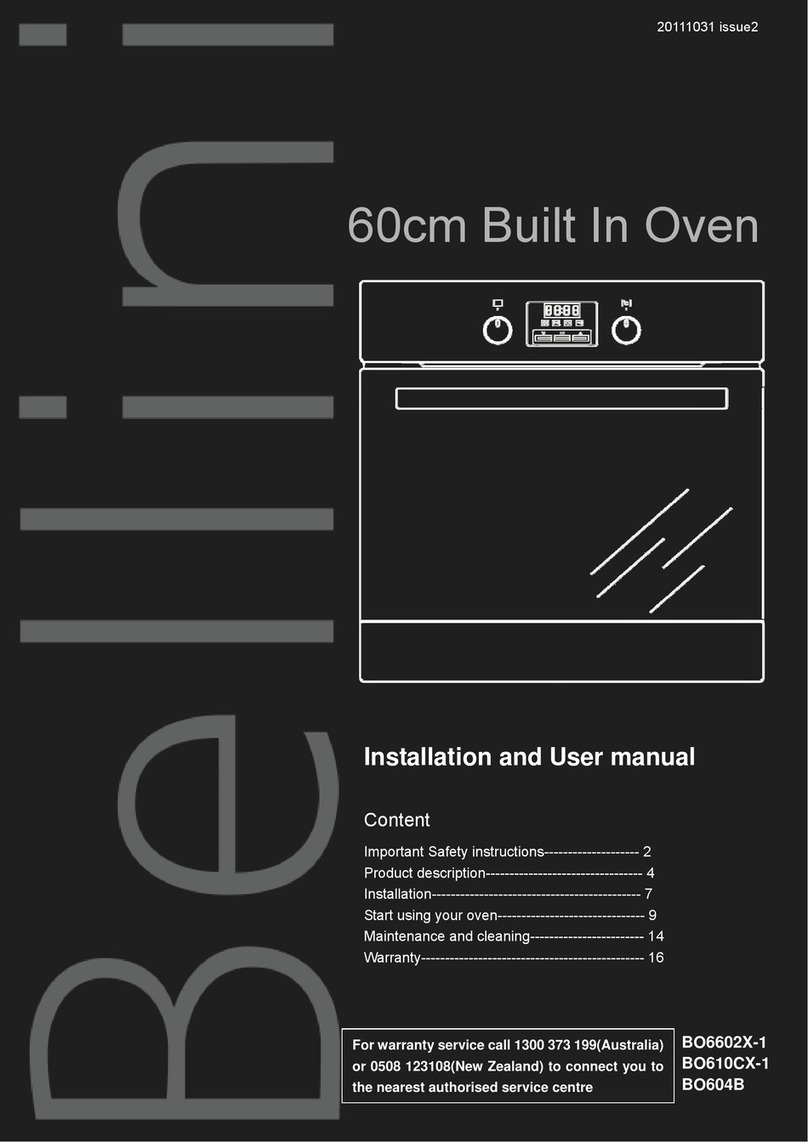 Bellini BO6602X-1 User manual