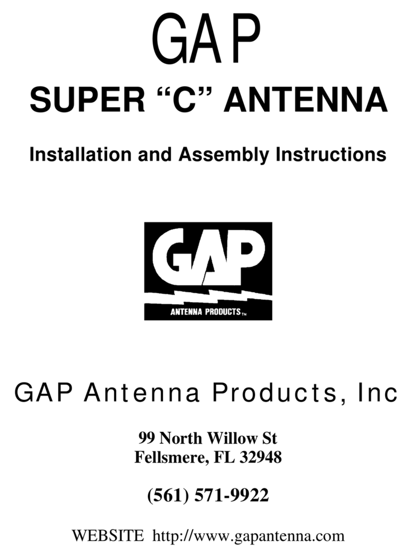 GAP SUPER C Installation and assembly instructions GAP SUPER C Installation and assembly instructions