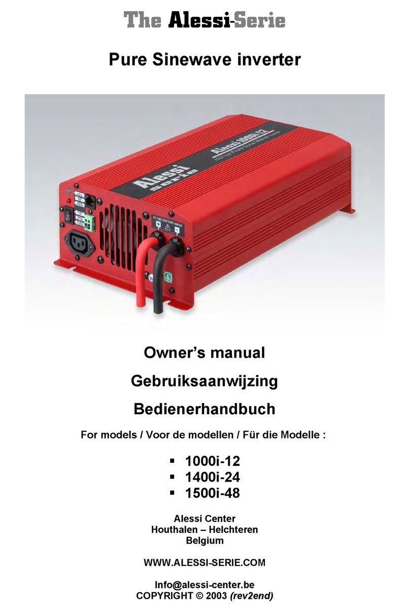 Alessi-Serie 1000i-12 owner's manual