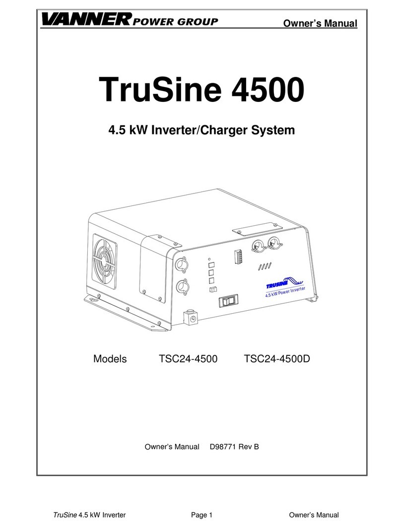 Vanner TruSine TSC24-4500 User manual