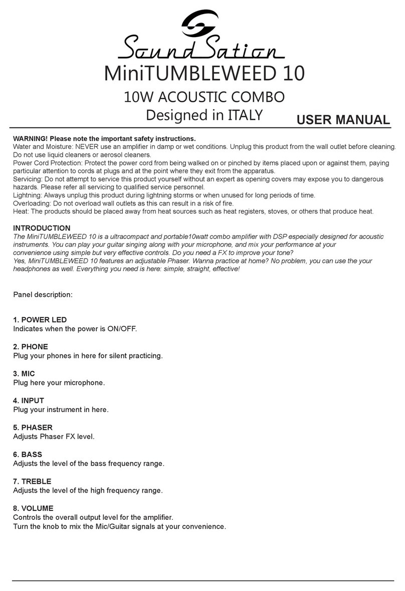 Sound Sation MiniTUMBLEWEED 10 user manual