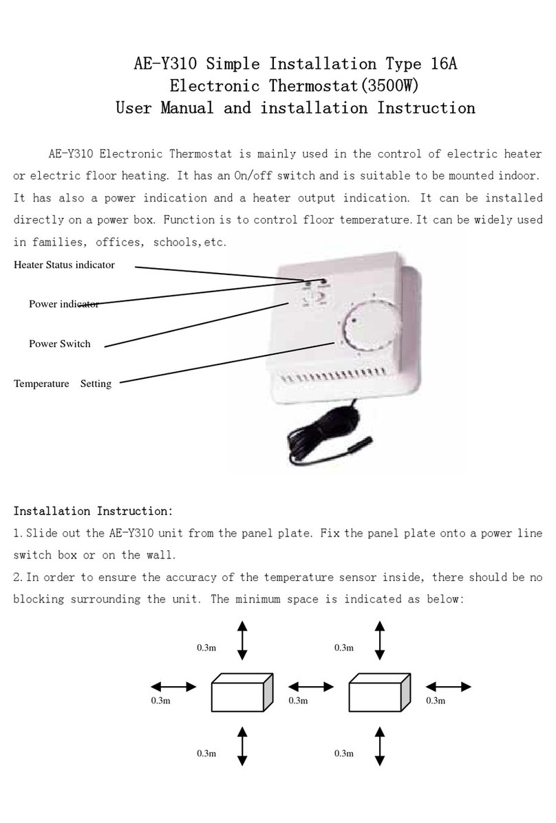 Nanjing Acmelec Electric AE-Y310 User manual and installation instructions