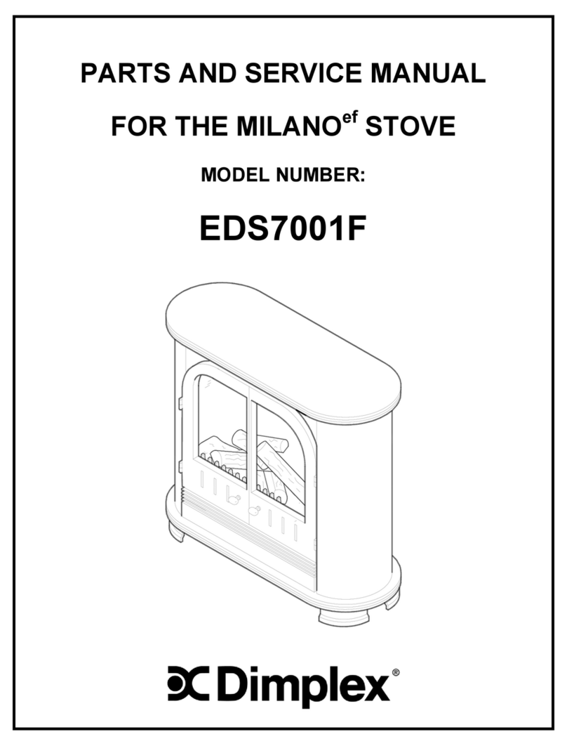 Dimplex MILANOef EDS7001F Quick start guide Dimplex MILANOef EDS7001F Quick start guide