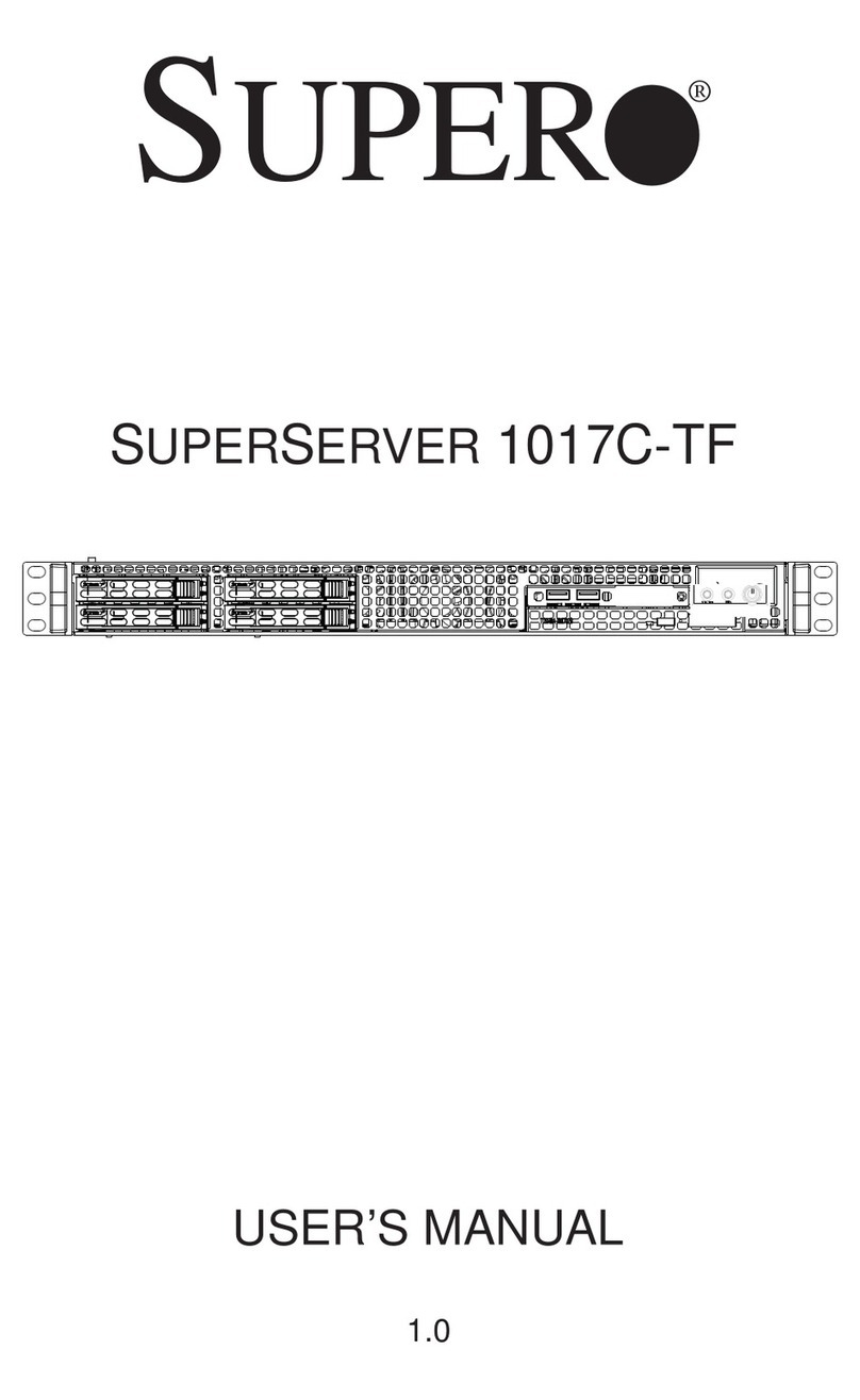 Supero 1017C-TF User manual Supero 1017C-TF User manual