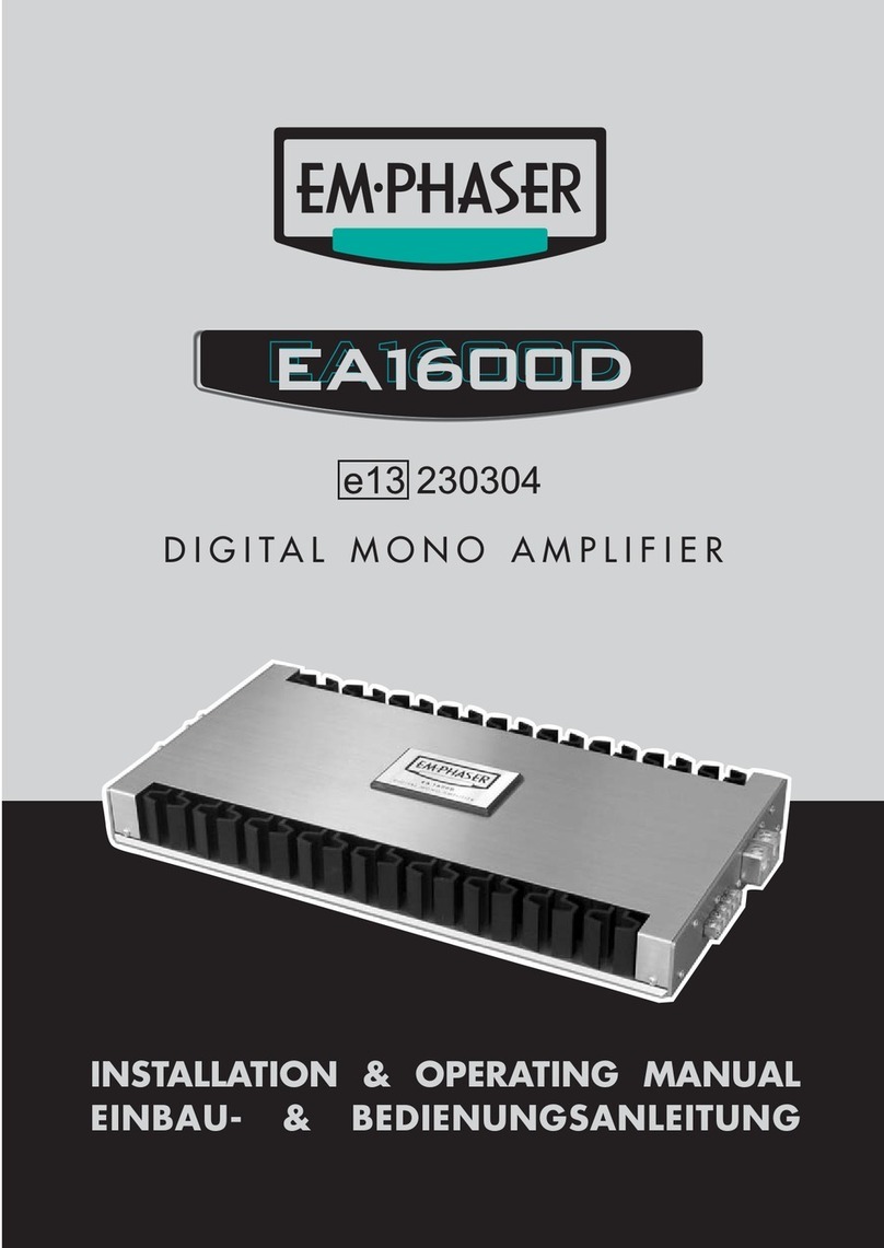EMPHASER EA1600D User manual